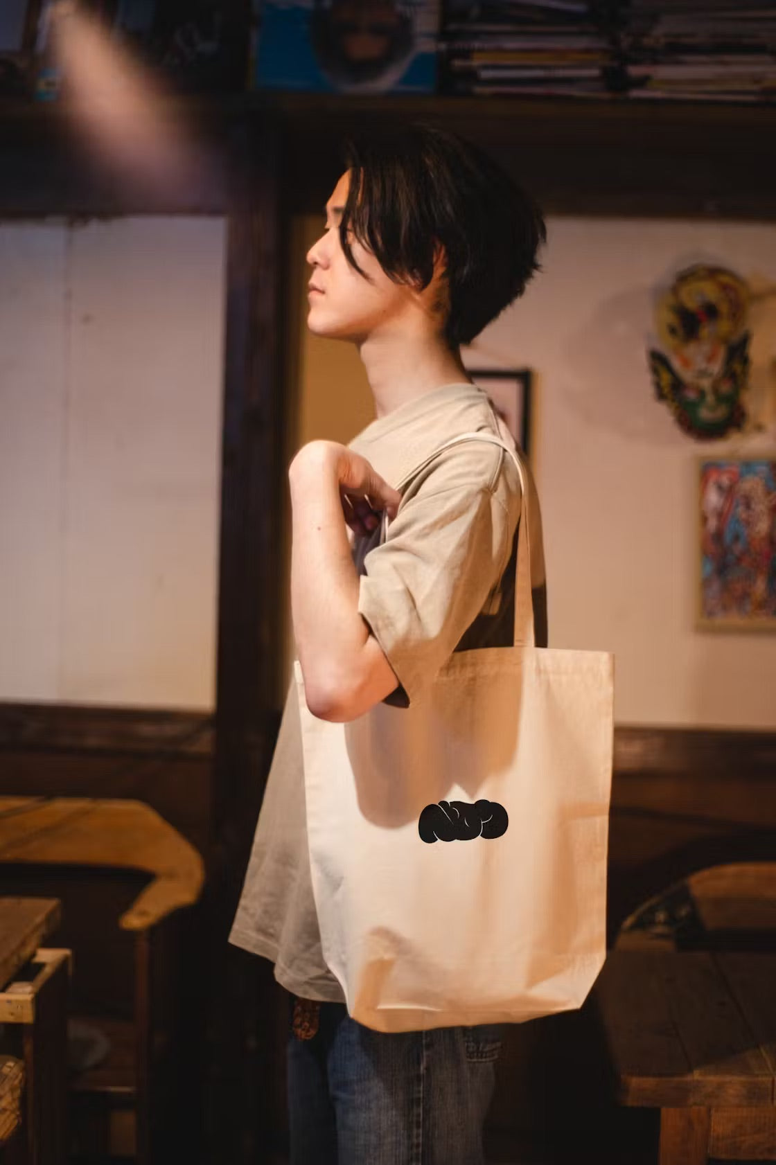 ベロンロゴトートバッグ